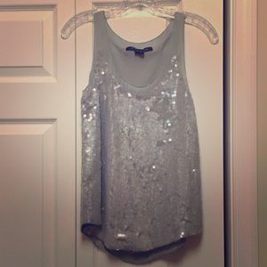 French Connection Sequins Tank Top Size 2